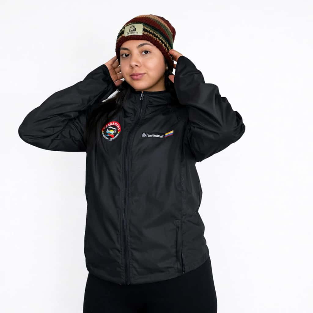 Chaqueta Impermeable Pionono Negra Dama