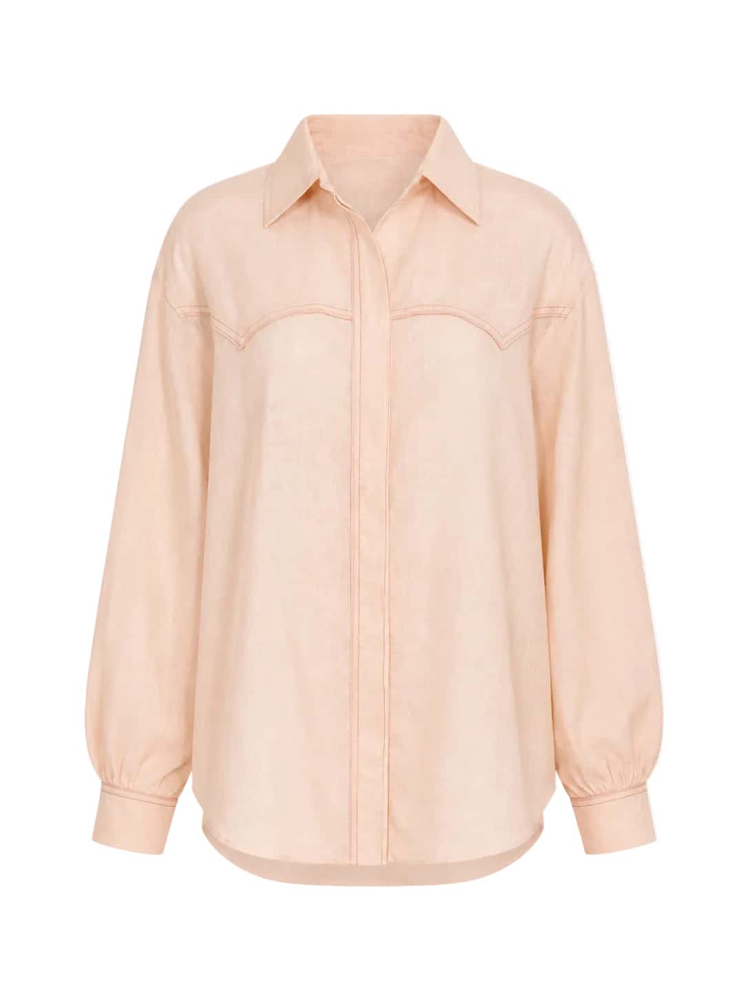 Texas Linen Shirt/ Soft Pink