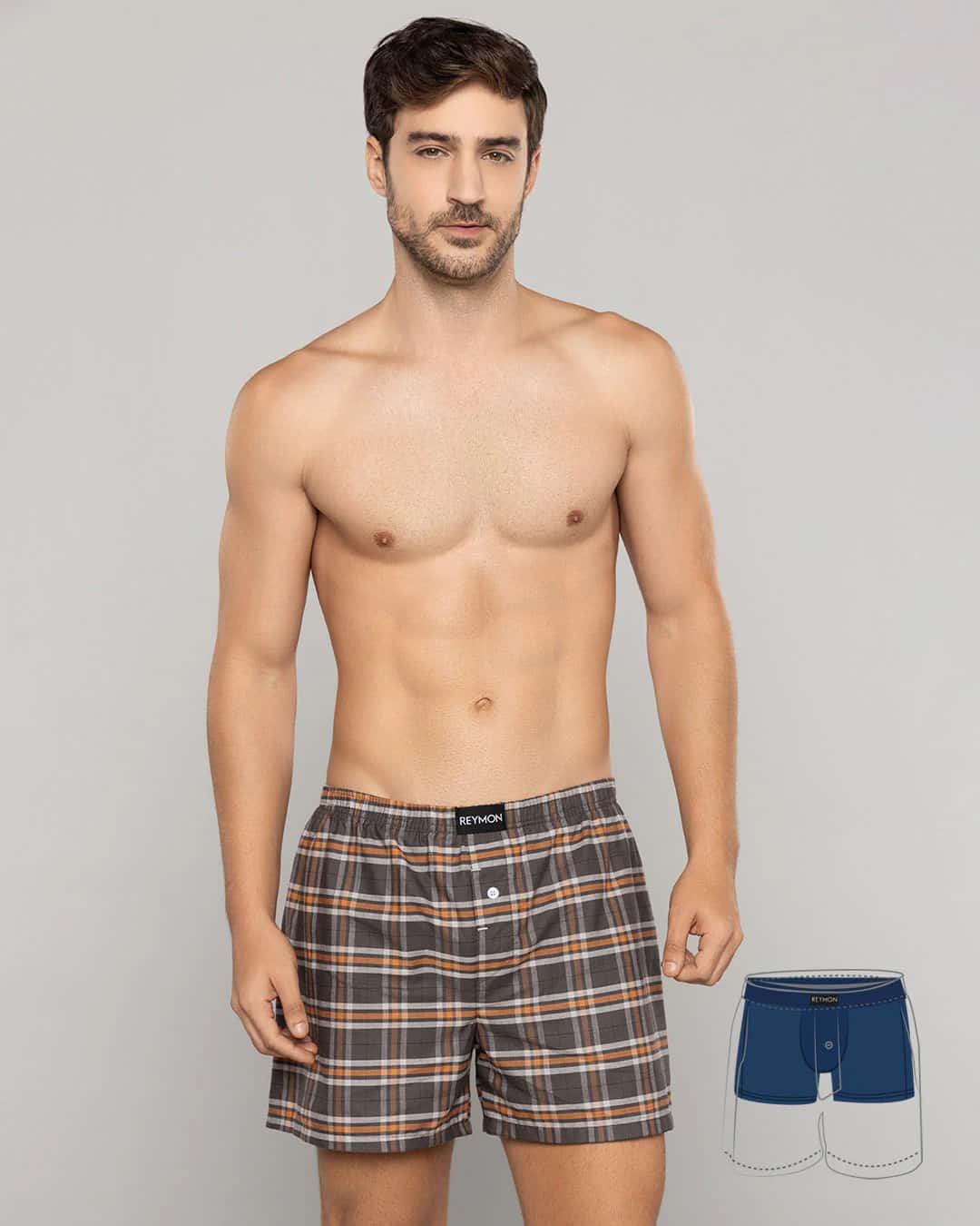 Boxer suelto con boxer interno en poliester Ref. 3052 - miniatura 22