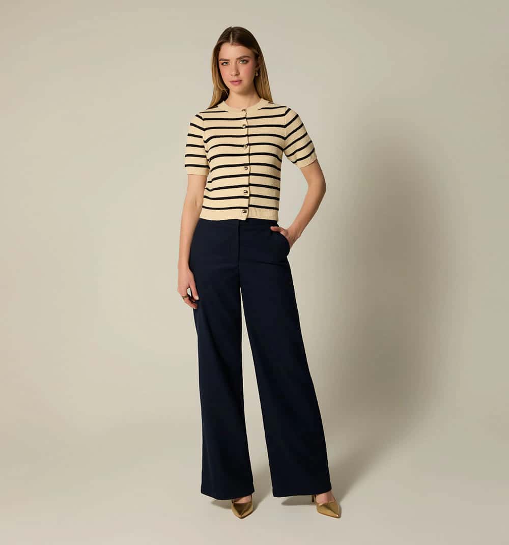 Pantalon palazo tiro alto