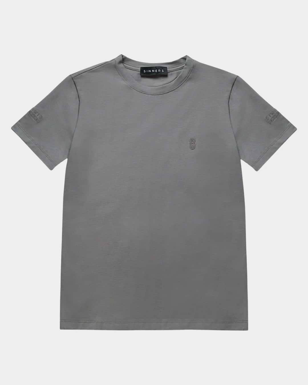 MONOGRAM SLIM GRAY T-SHIRT - miniatura 1