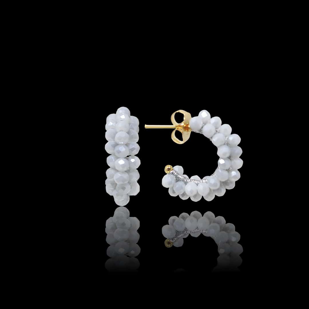 MEDIUM BOUQUET HOOP - ICE GREY