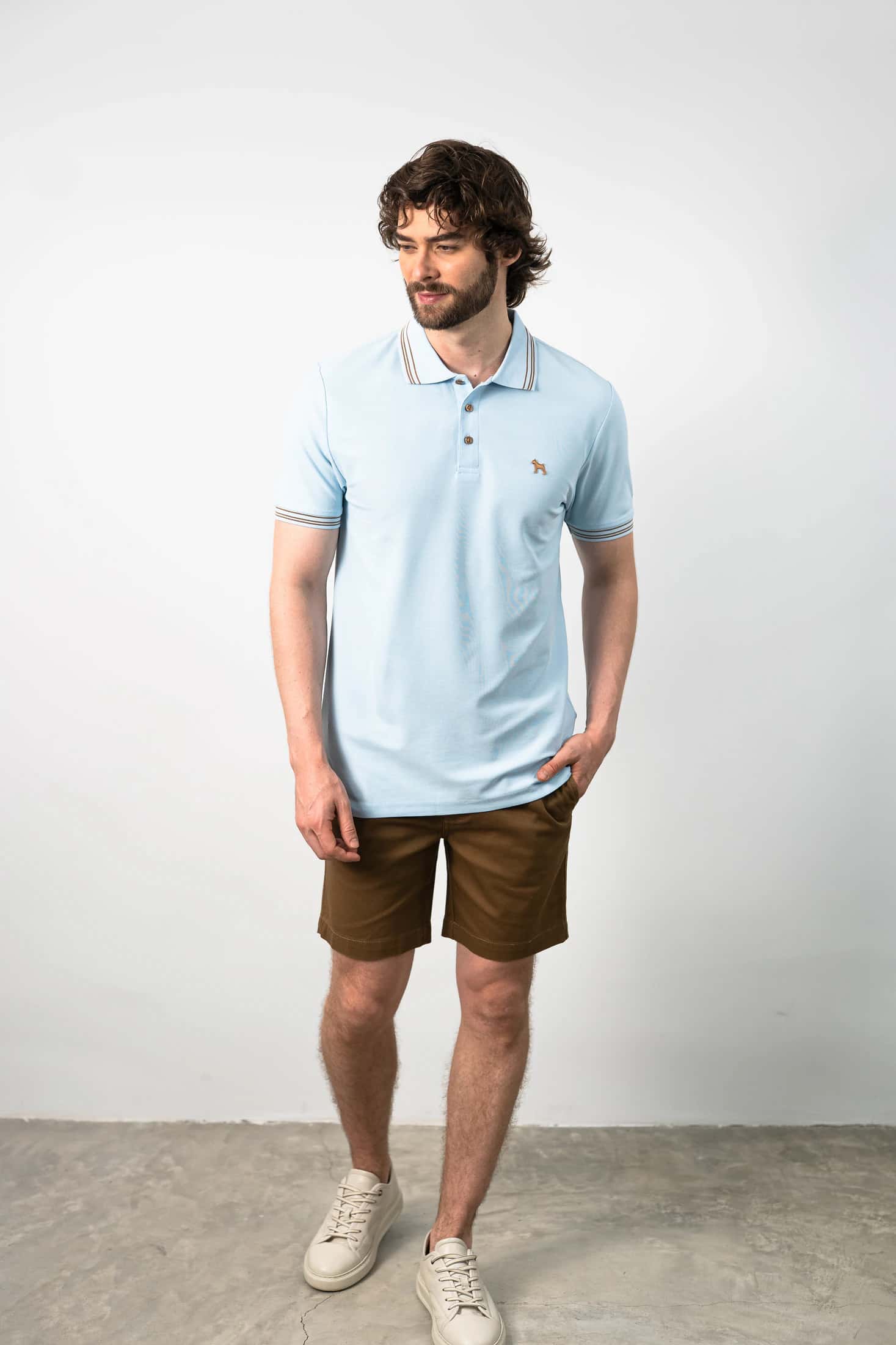 Polo Básica Baby Blue