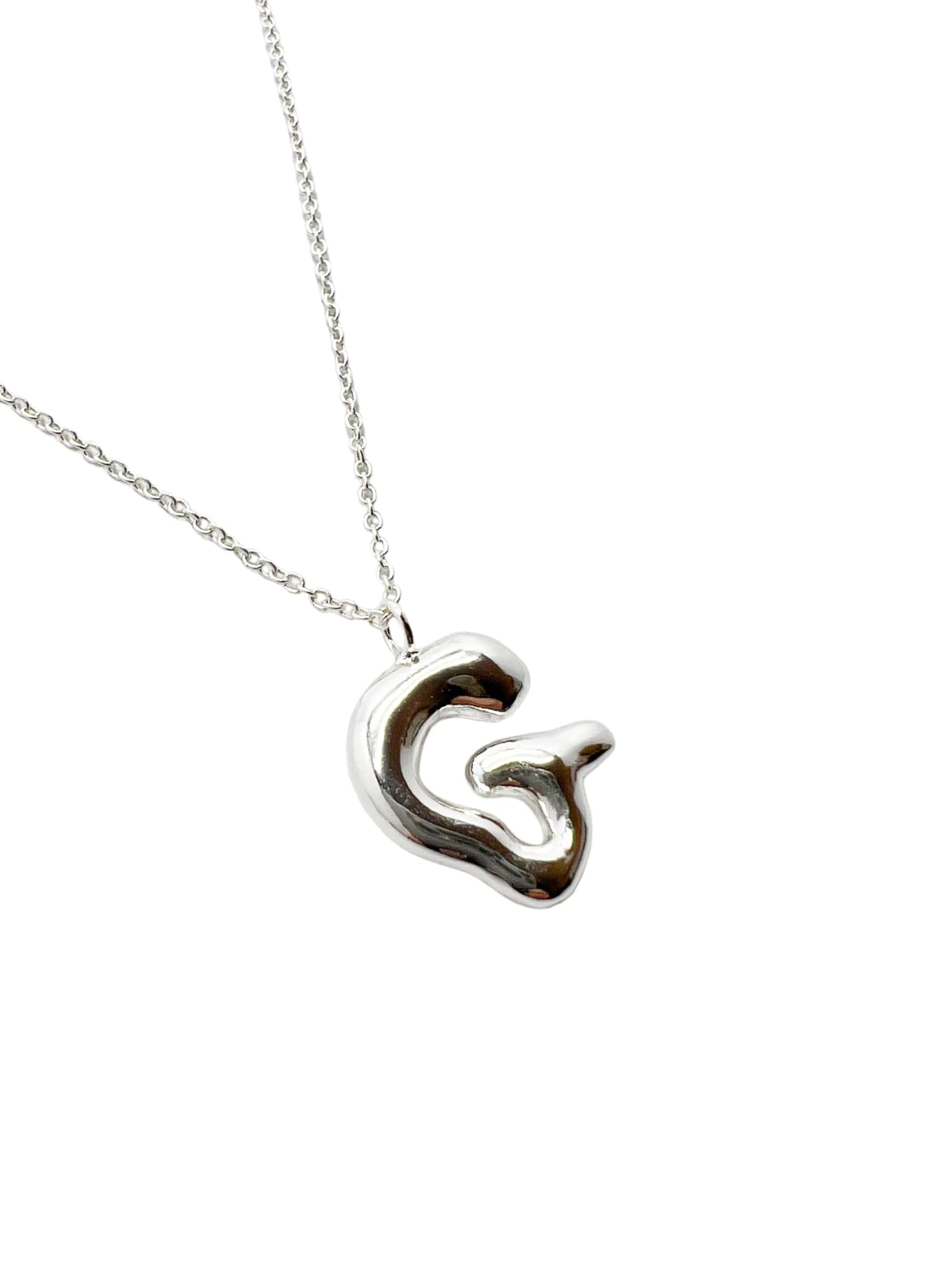 cadena letra cosmic water silver - miniatura 2