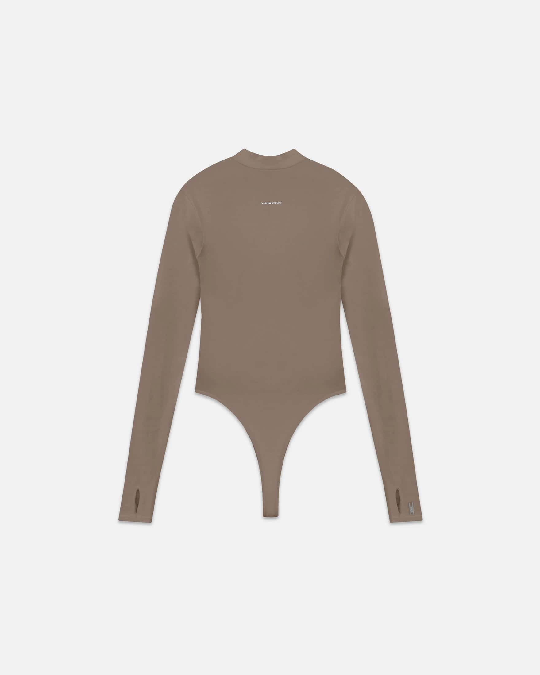 Body Line Undergold Studio Turtleneck Bodysuit Brown
