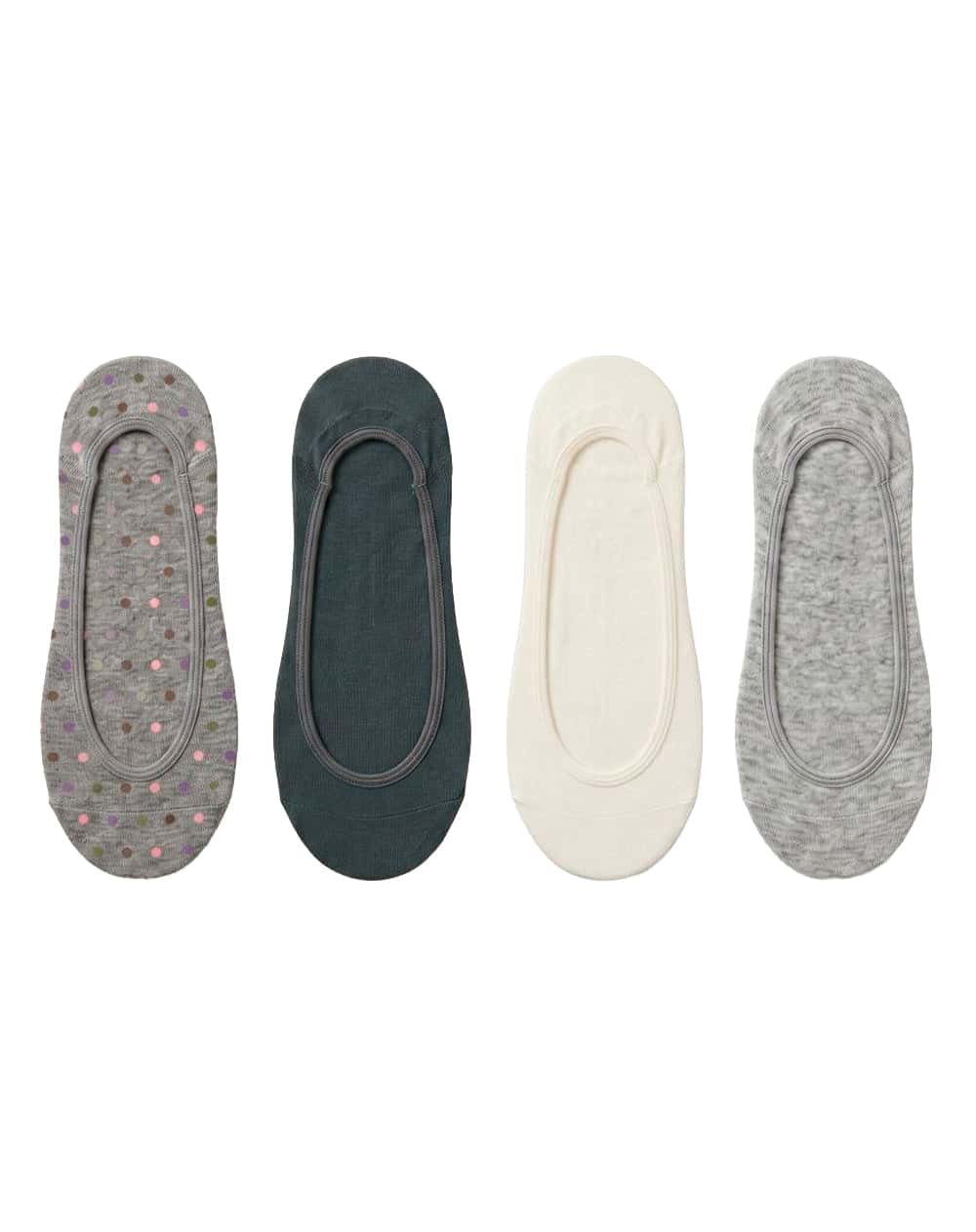 4 pares de medias baletas surtido mujer