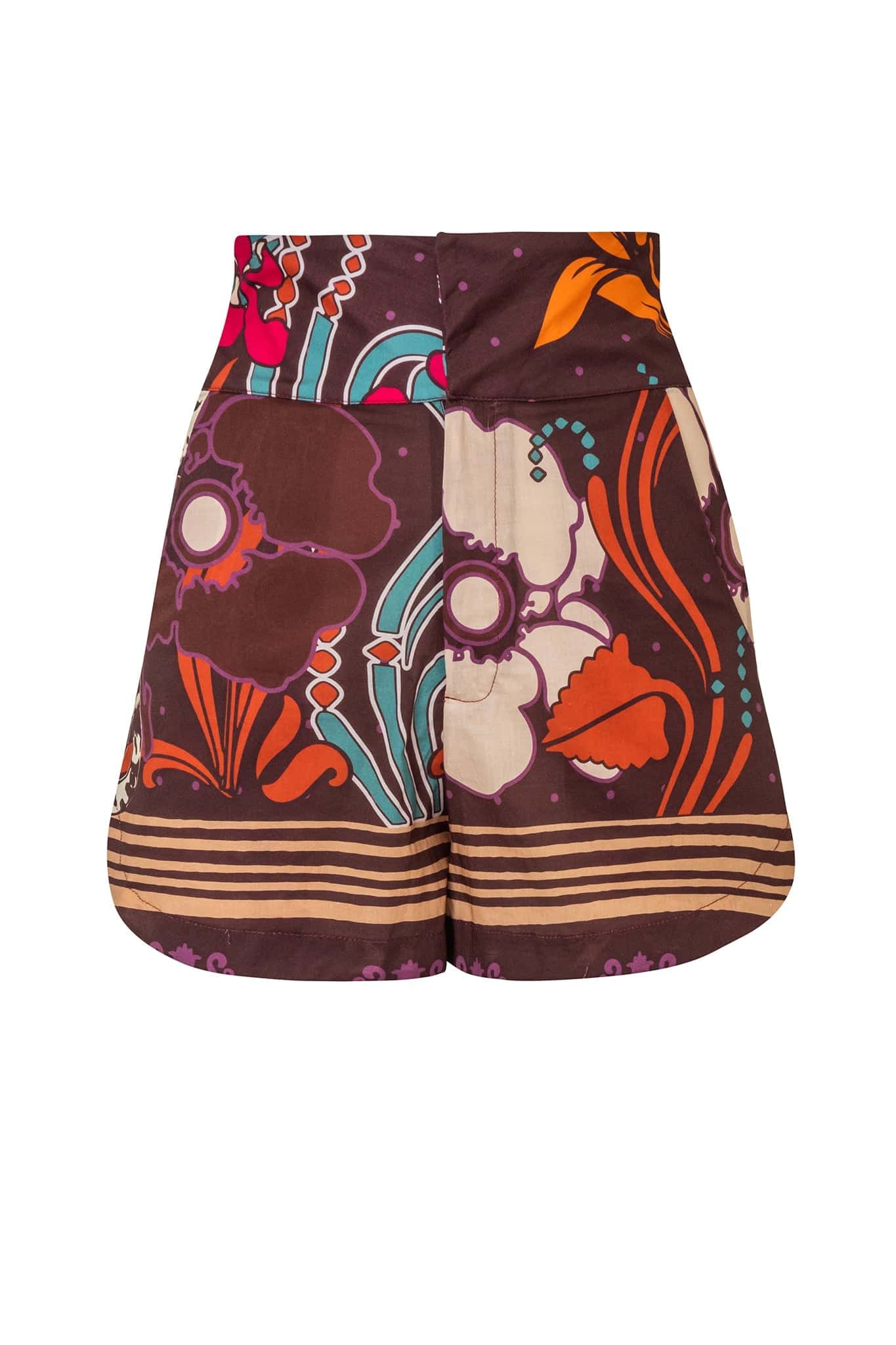 Tomaso Cotton Short / Brown Moonlight Garden