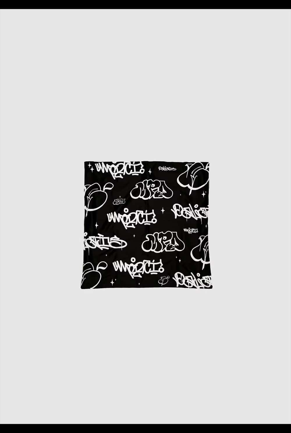 Pañoleta Graffiti Negra