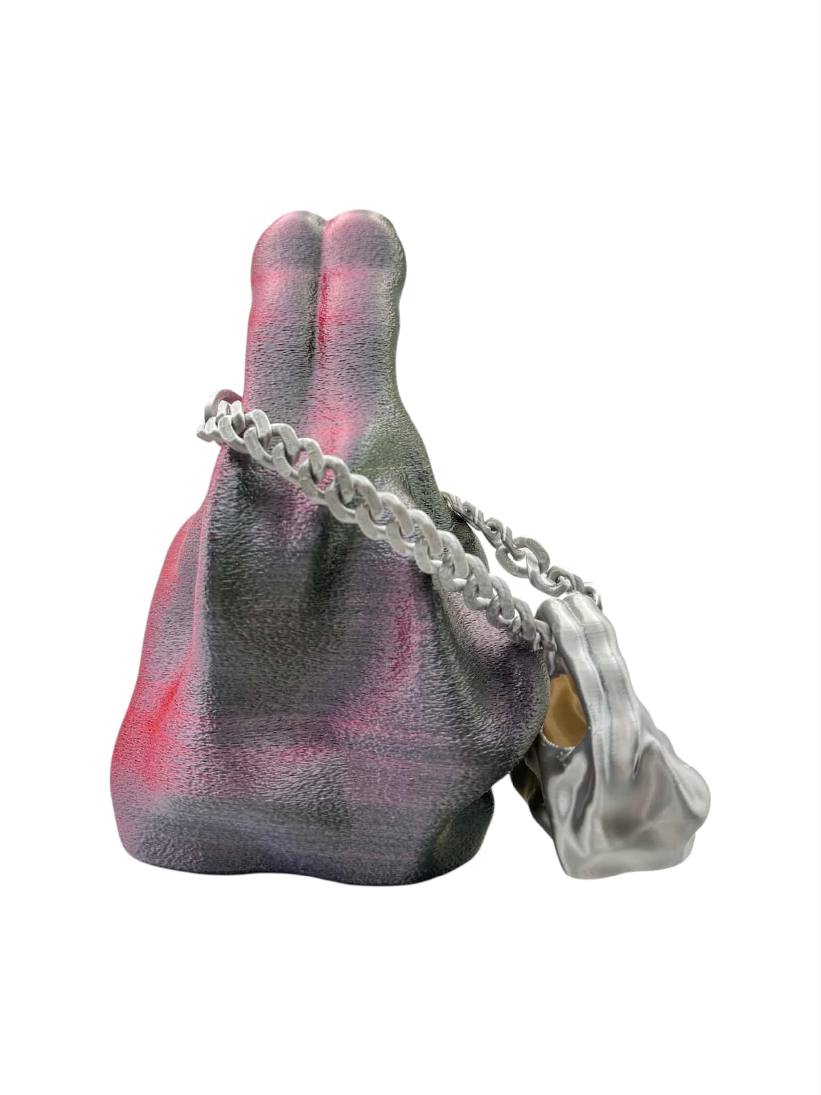 bolso grande cosmic water negro, plateado, fucsia, amarillo - miniatura 4