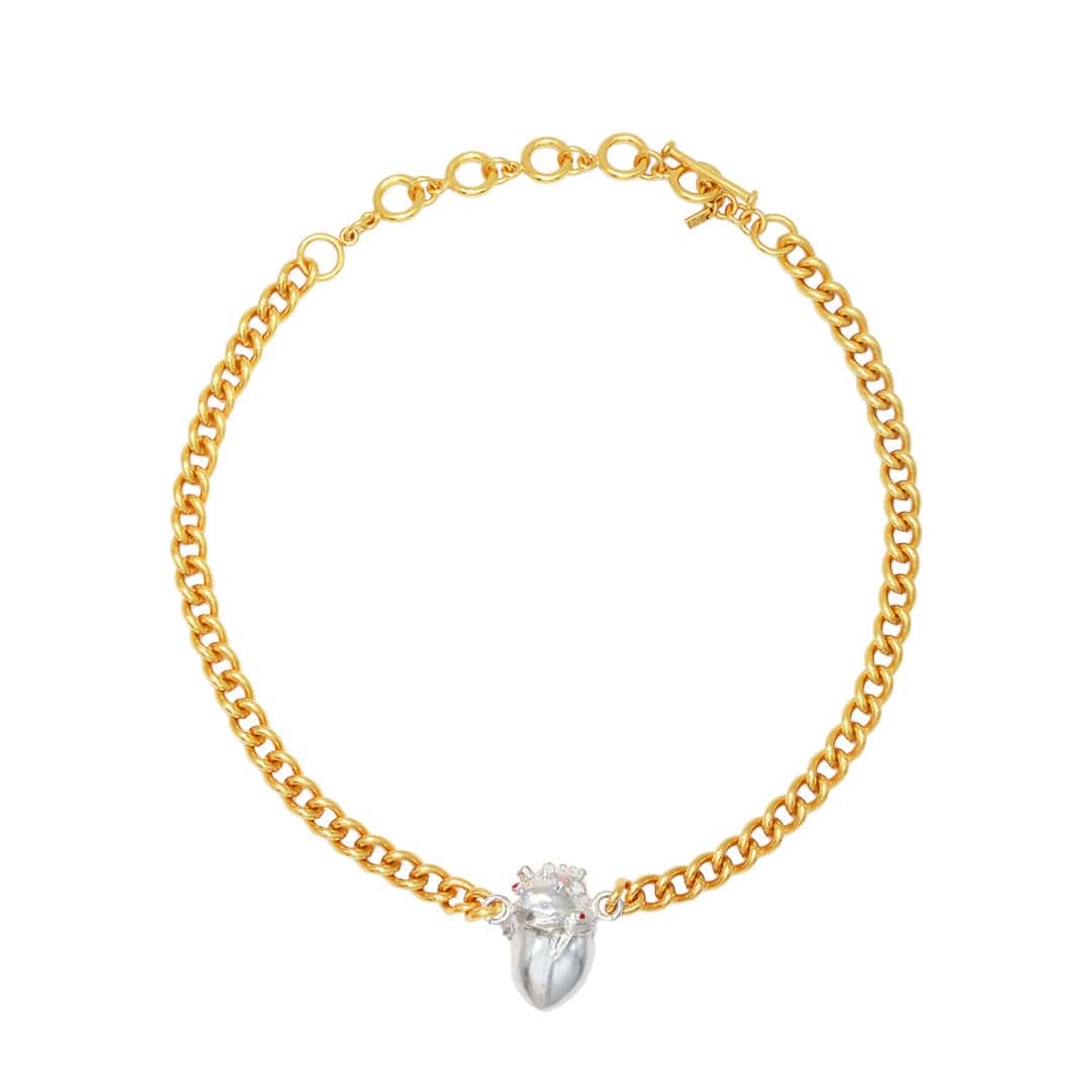 Choker Anatomik Gold & Silver