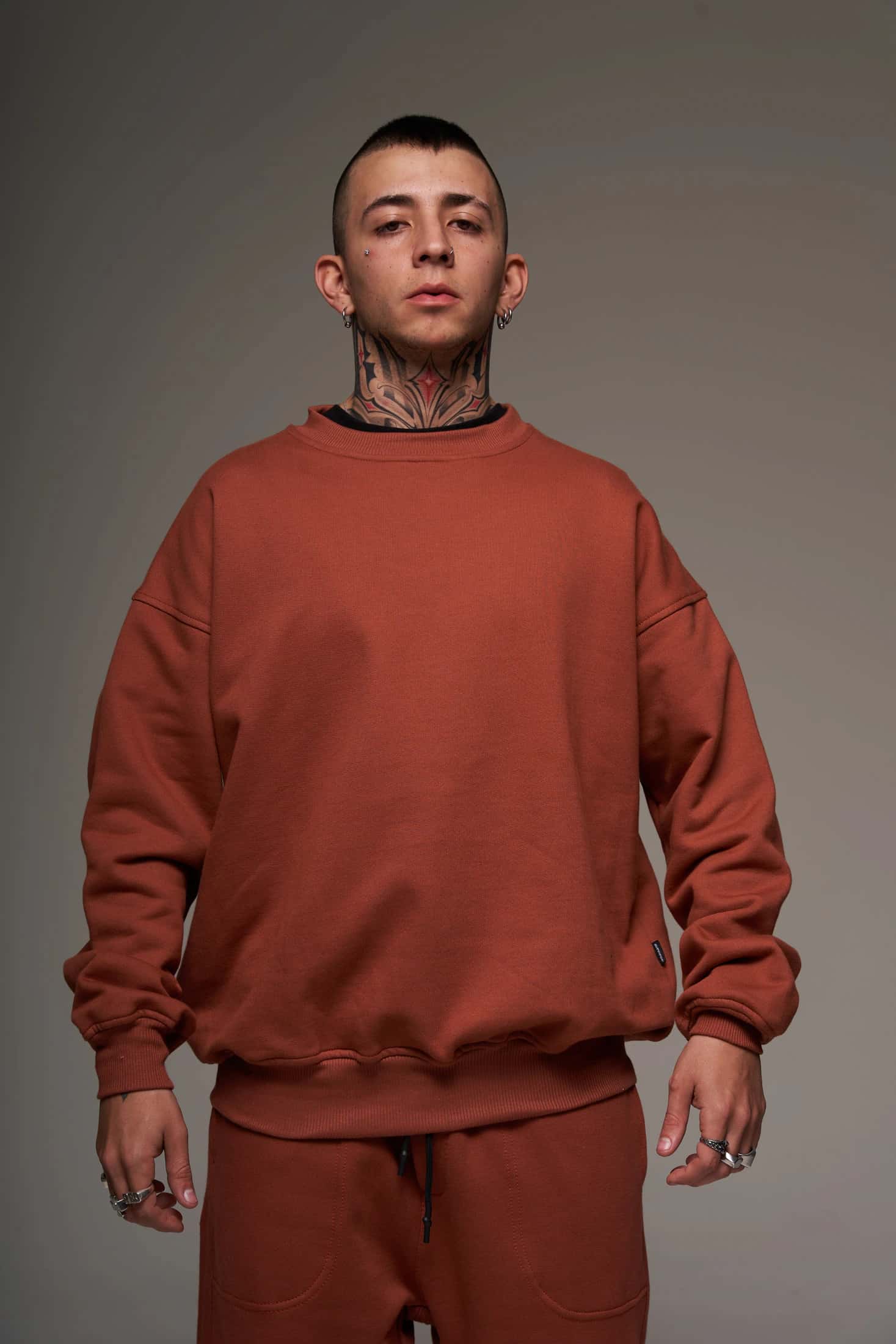 Crewneck Terracota 400 gramos 100 % Algodón