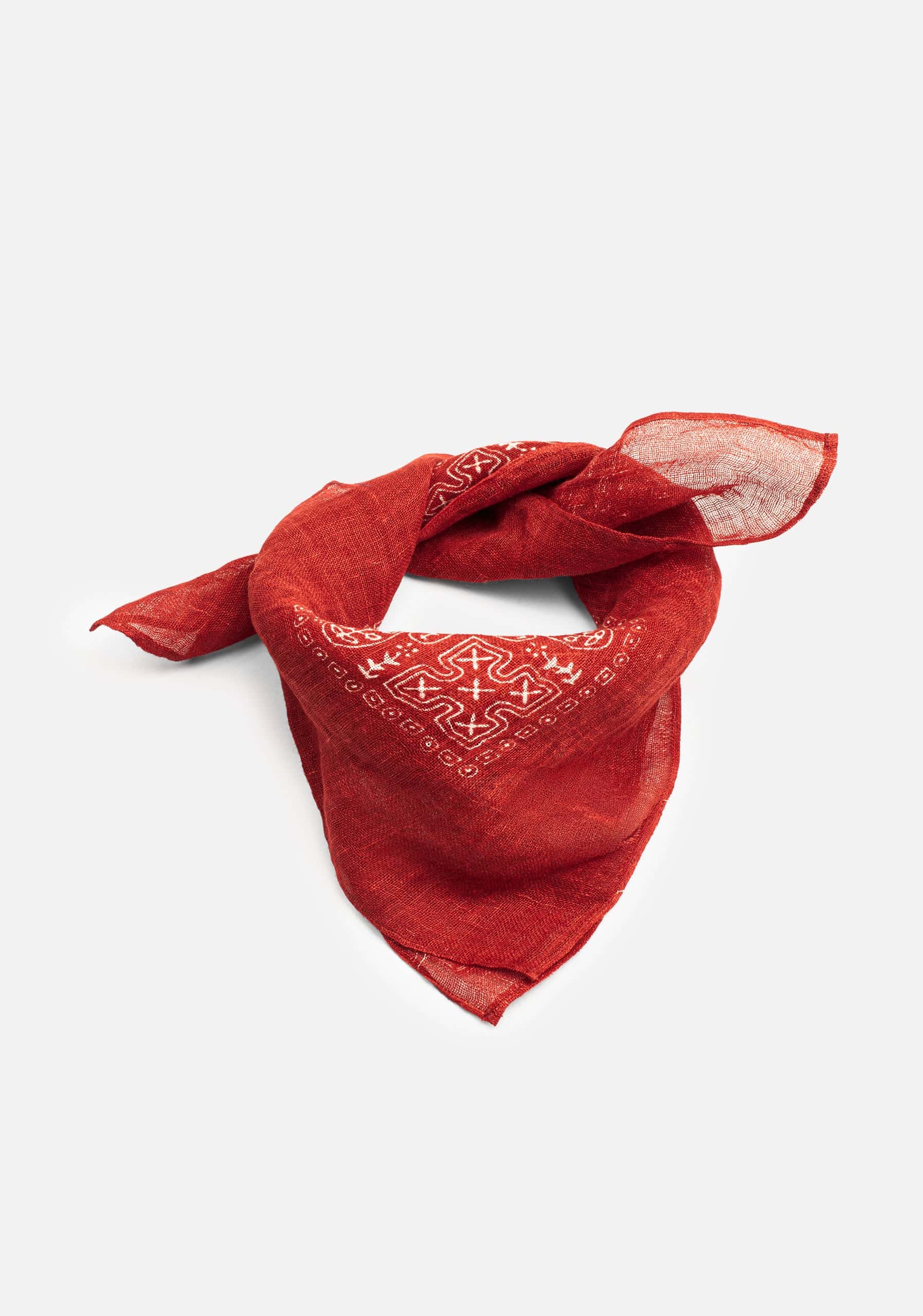 Pañuelo U Jaipur PAI Rojo-Blanco