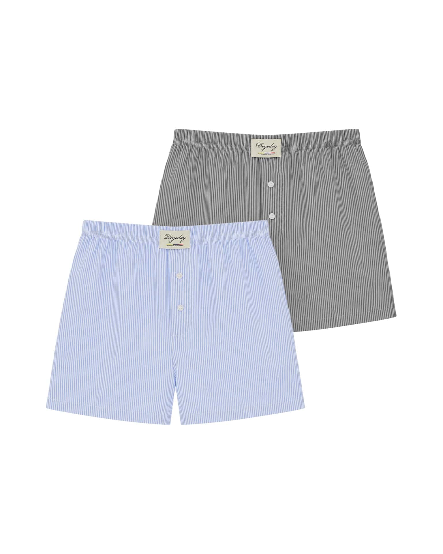 Pack Poolside Boxer X2 Azul / Gris