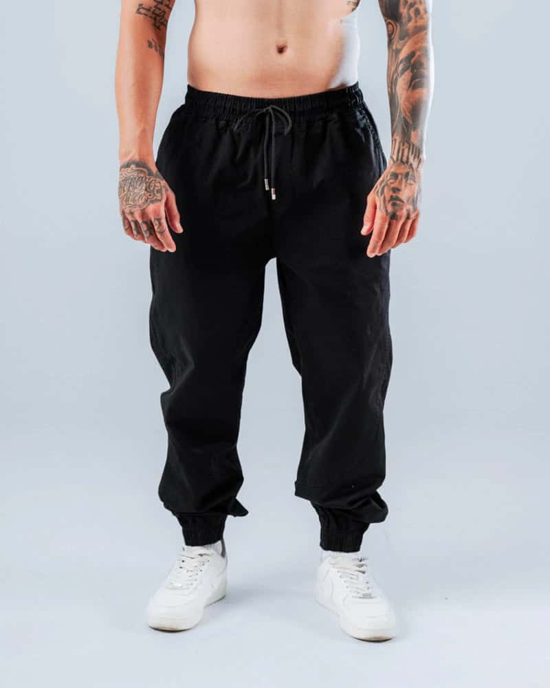 Jogger Para Hombre Clásico Negro - miniatura 4
