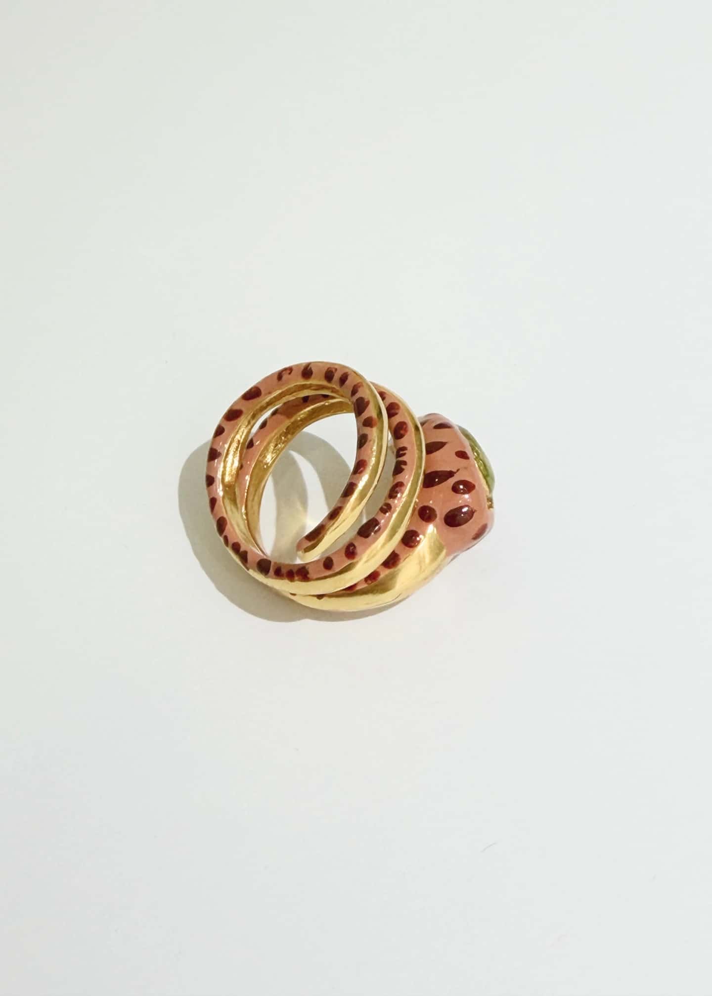 Anillo Espiral Eye Terracota - miniatura 3