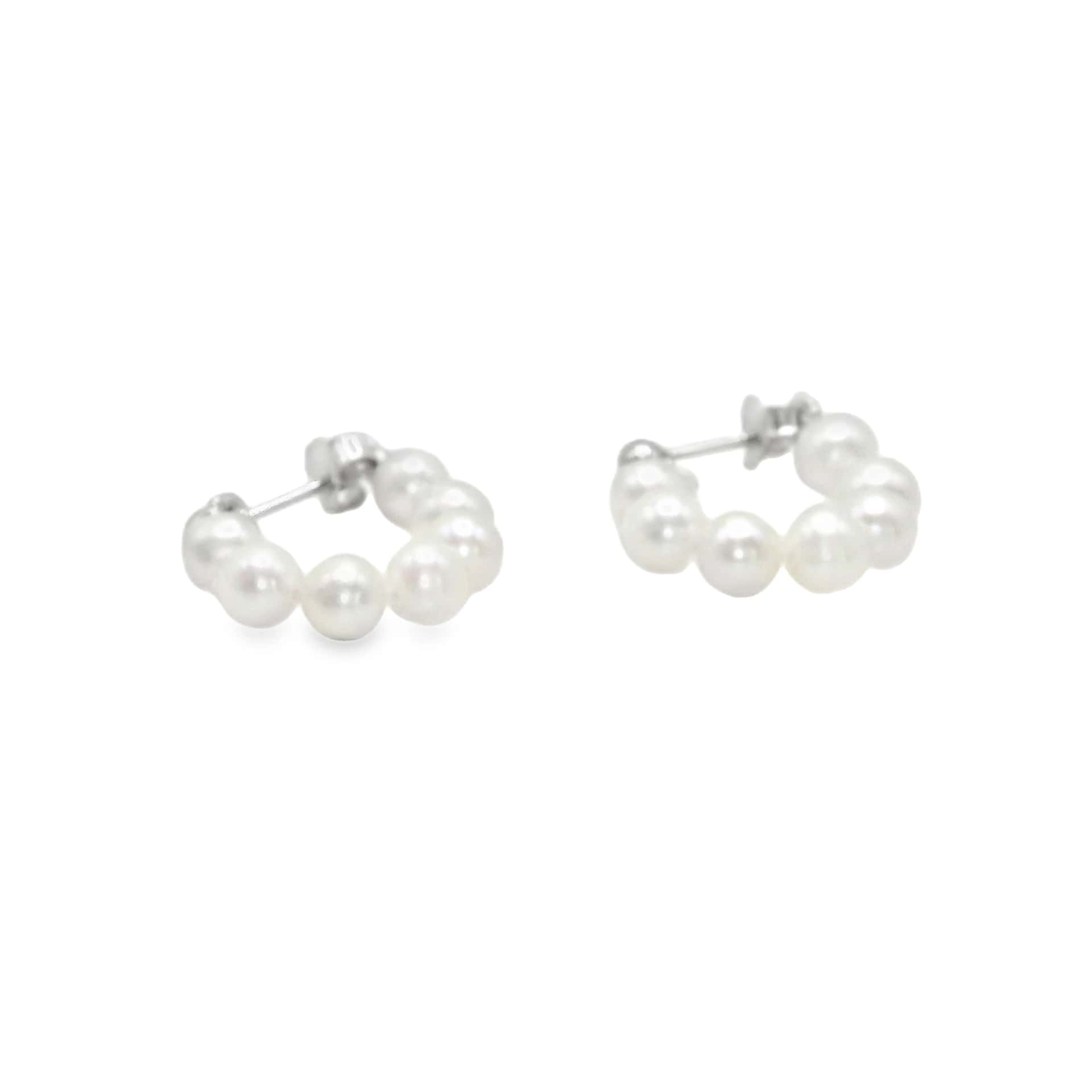 Everyday Pearl Hoops