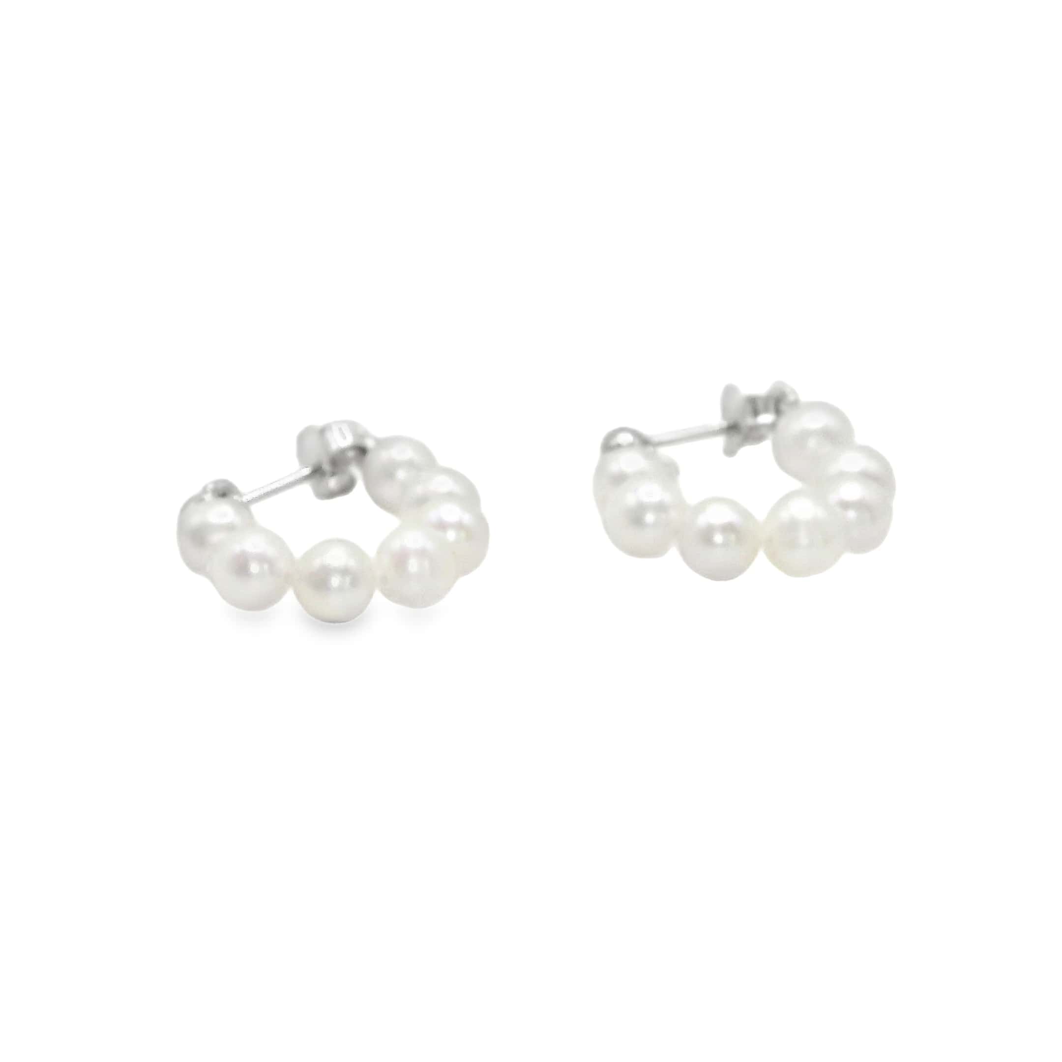Everyday Pearl Hoops