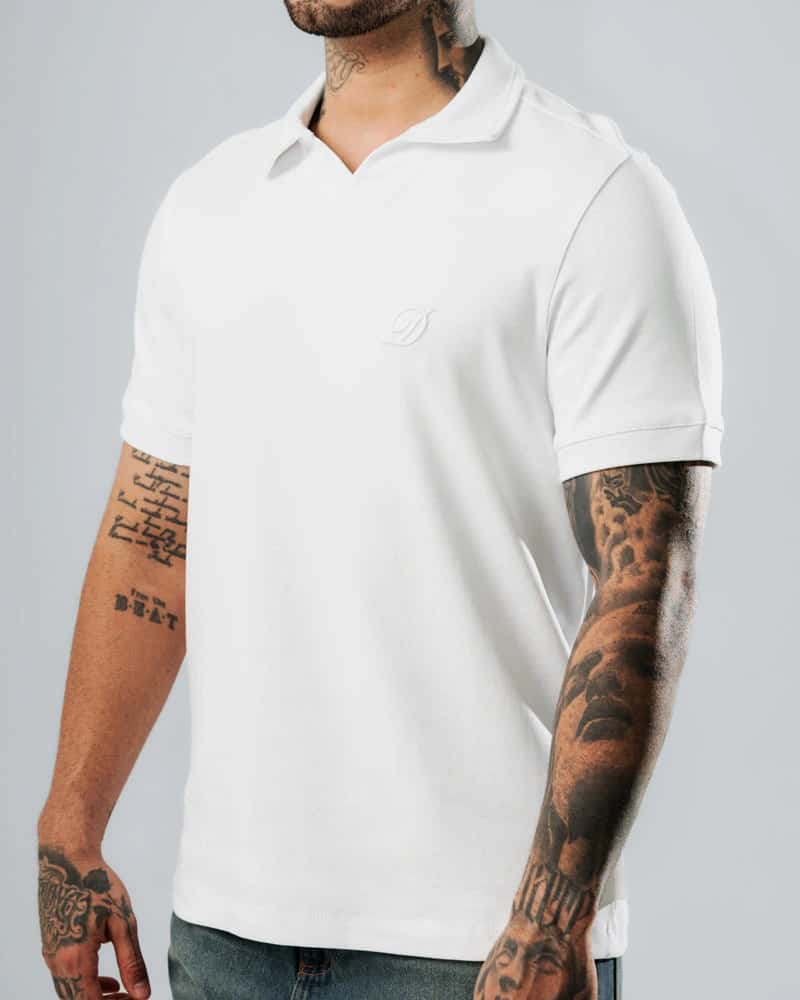 Polo Relaxed Fit Blanco - miniatura 3