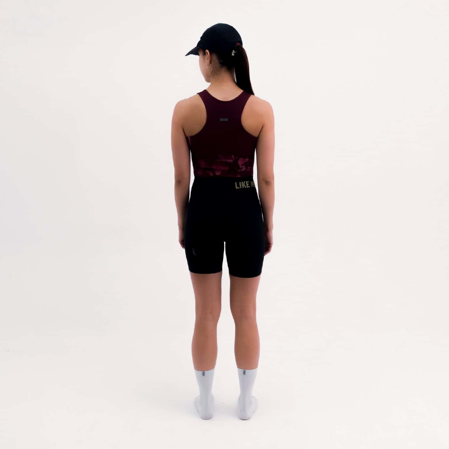 CROPTOP RUNNING/PÁDEL POCKET WINE PARA MUJER - miniatura 2