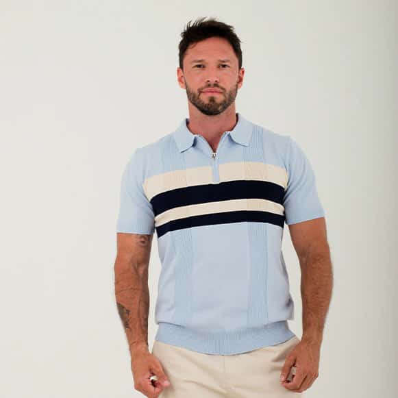 SUETER POLO MODA TEJIDO HOMBRE