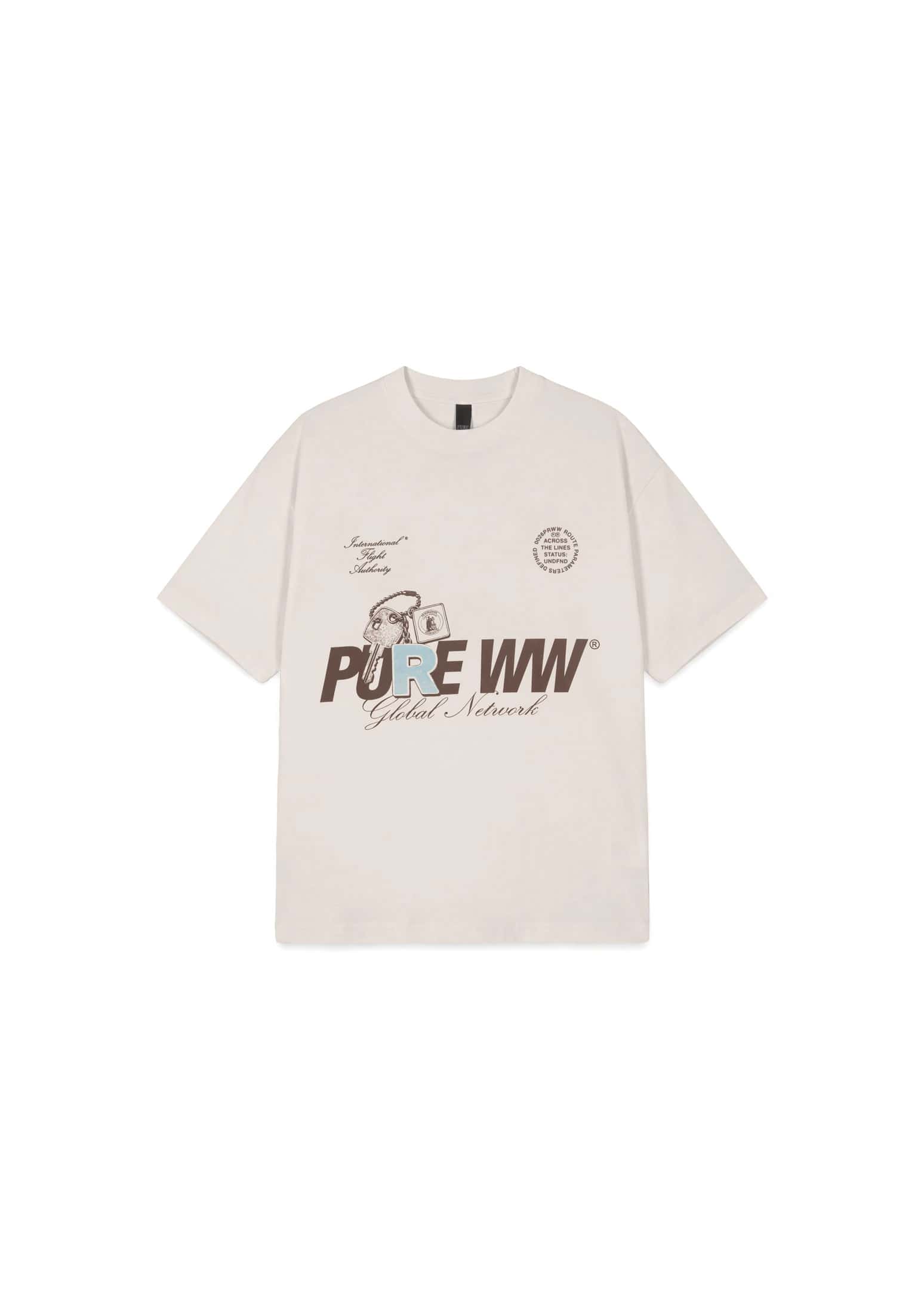 Across The Lines White Key T-Shirt
