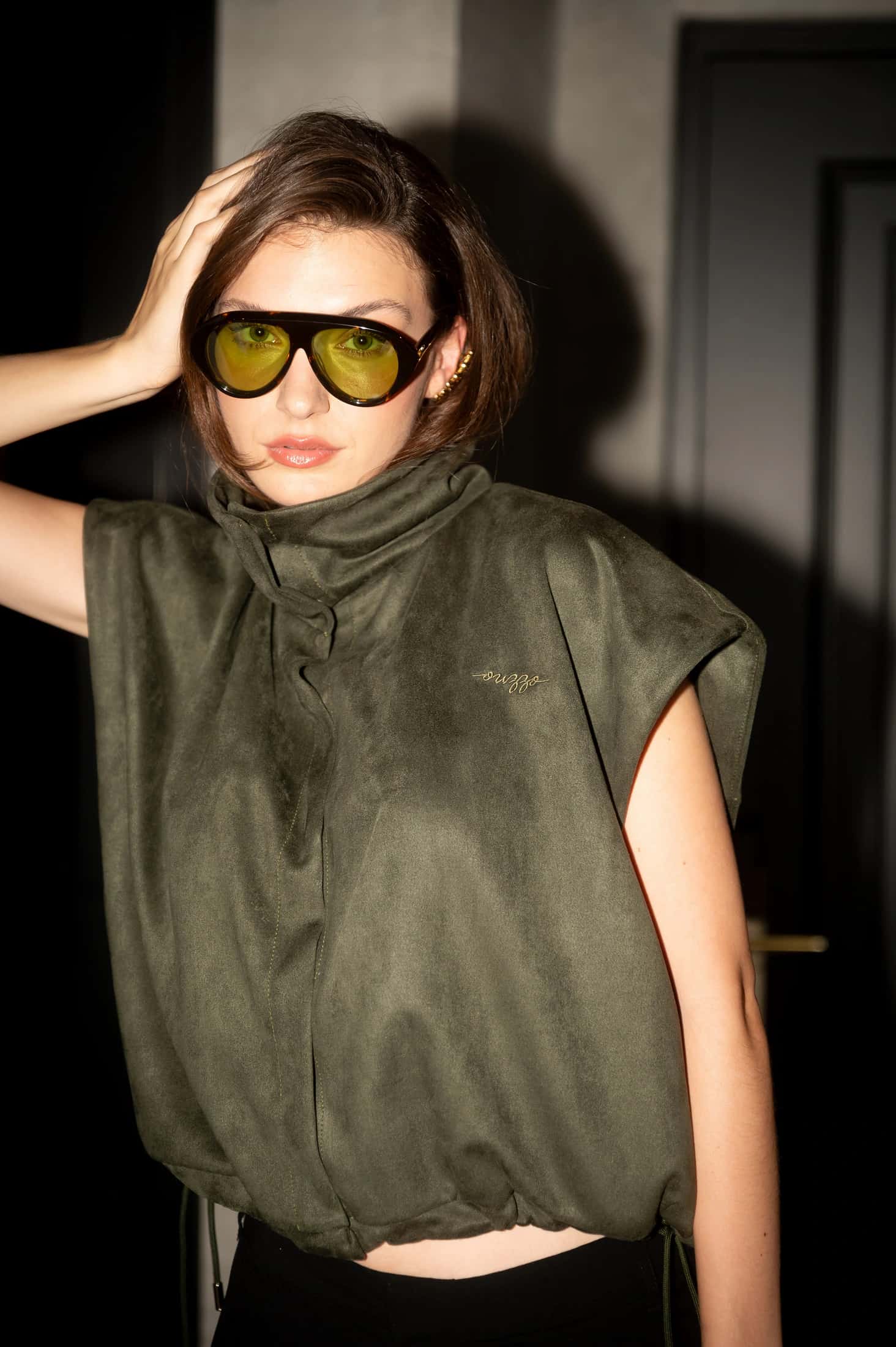 Olive Scandal Vest - miniatura 3