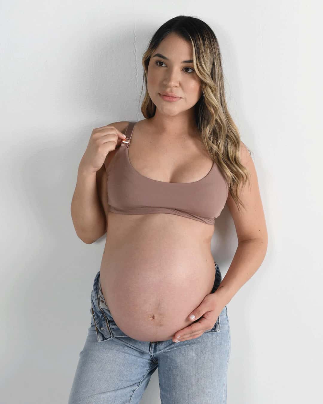 Bralette lactancia - AURA Moca