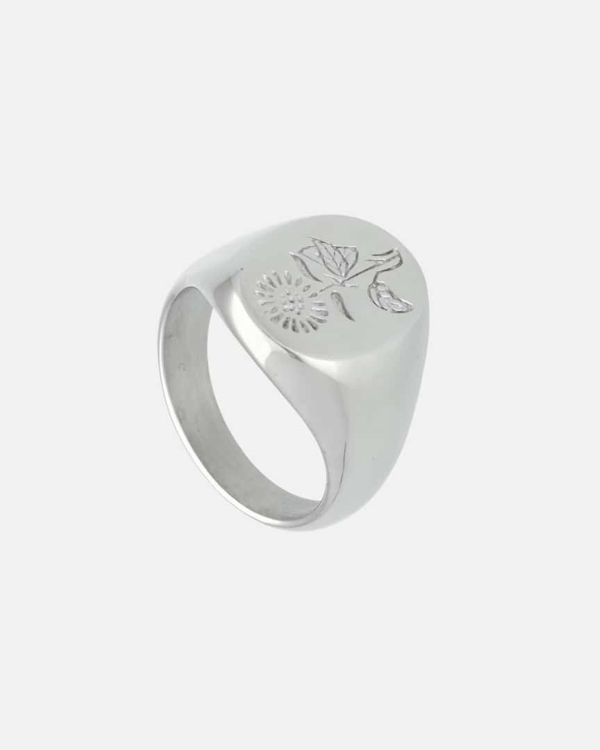 Anillo Fiore Plateado