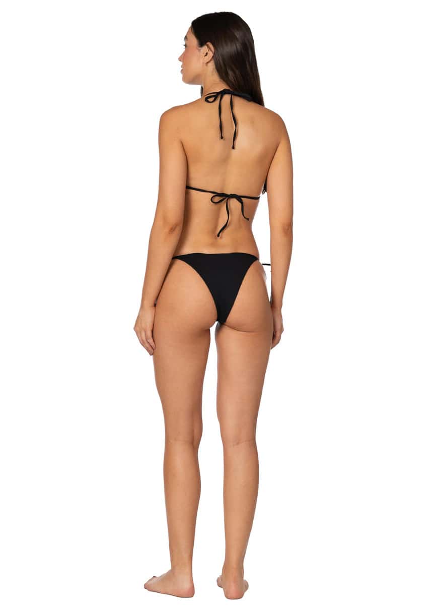 Maaji Jade Black Balmy Sliding Triangle Bikini Top - miniatura 7