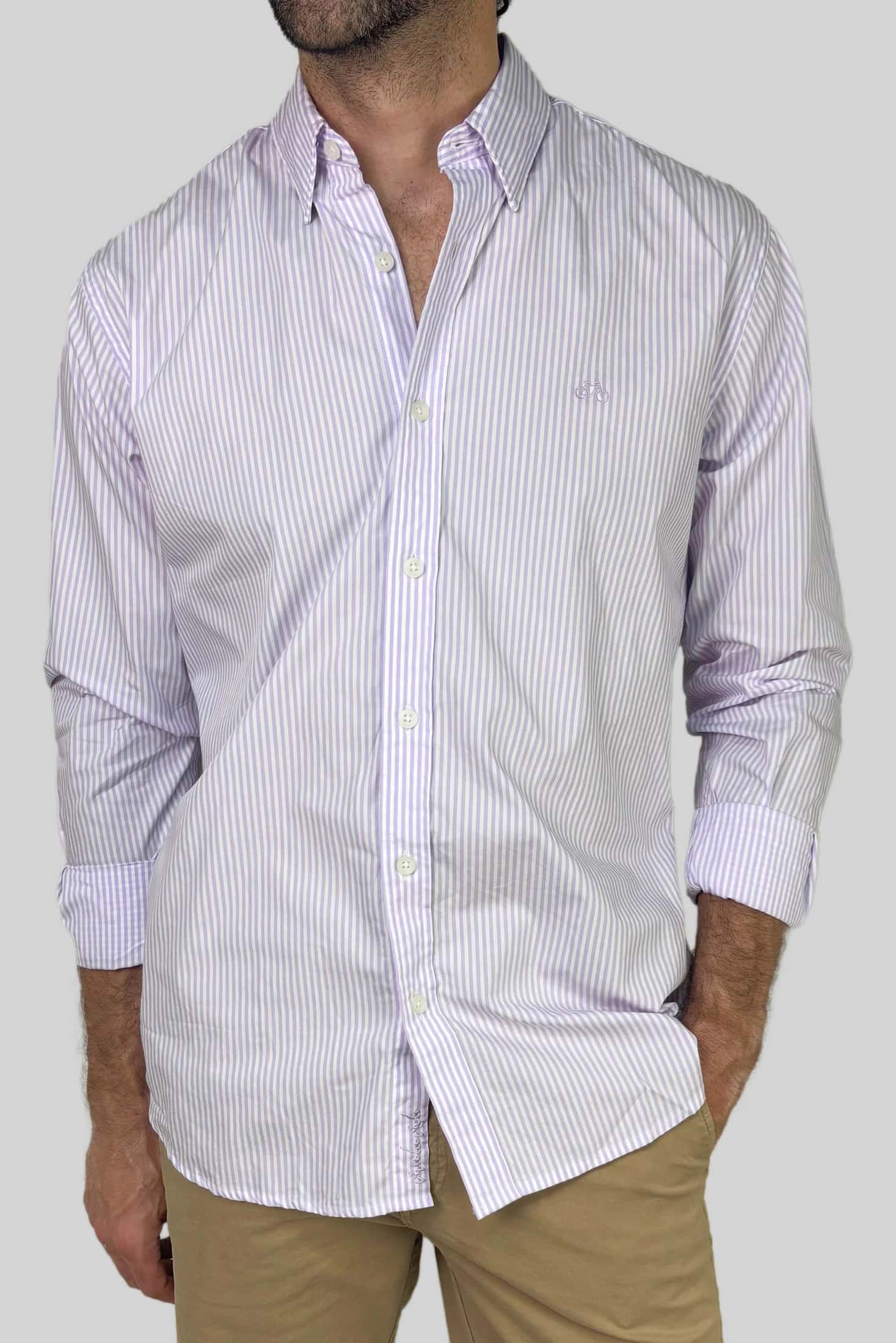 CAMISA PURPLE LINES