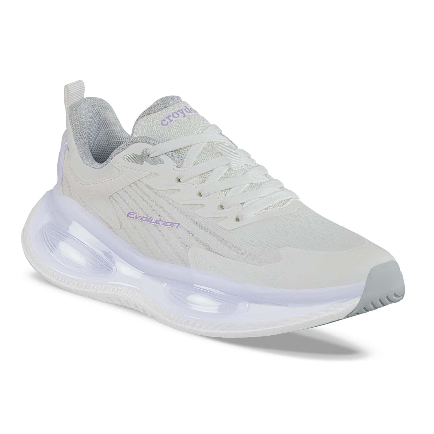 Tenis Running Pxal Blanco-Lila Croydon para Mujer