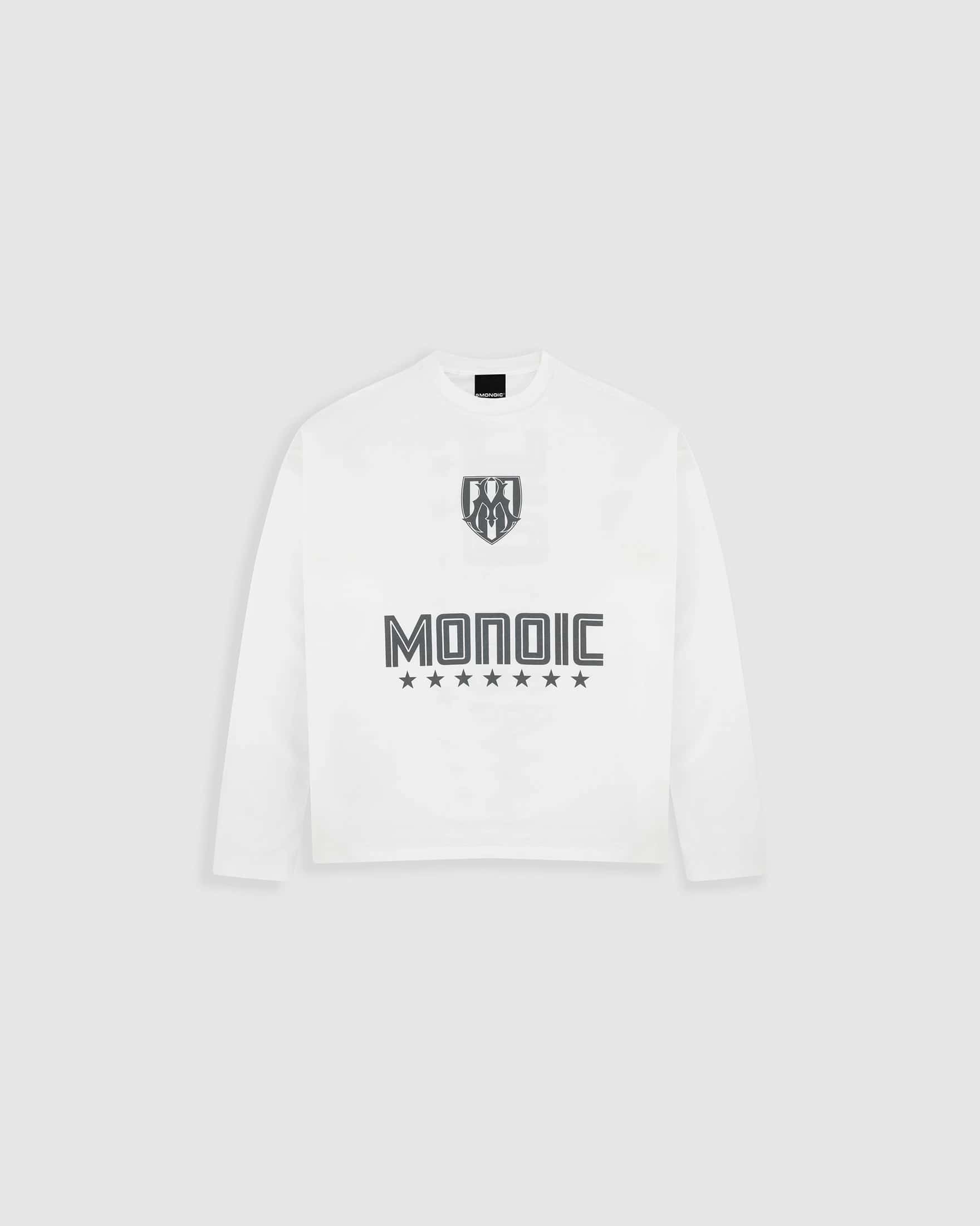 Camiseta Oversized Shield Long Sleeve - Off White