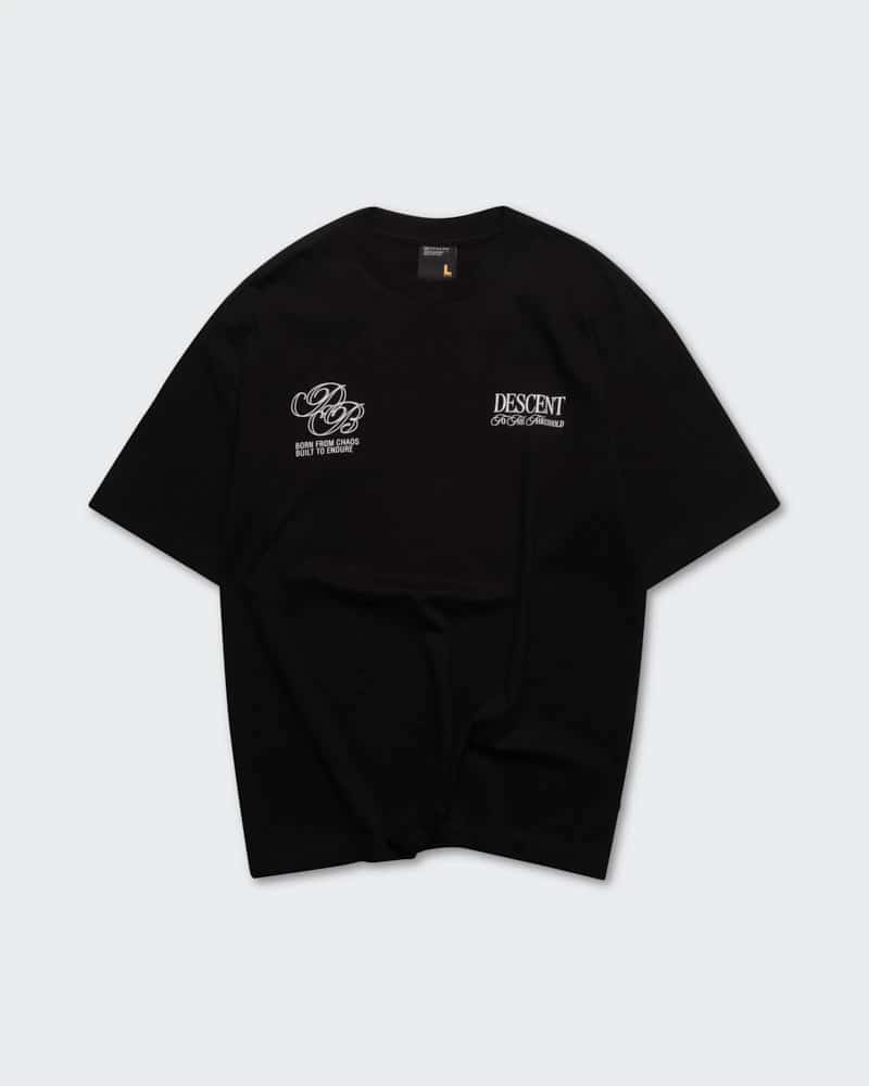 Camiseta Negra Oversize Descent - miniatura 6