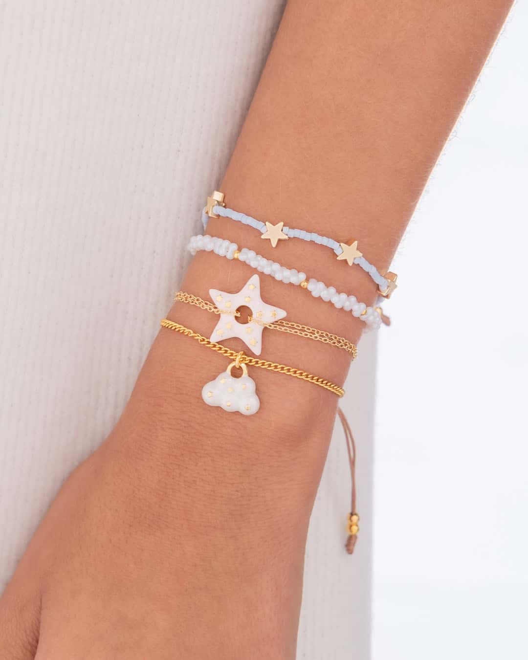 Set X4 Pulseras Estrella Nube