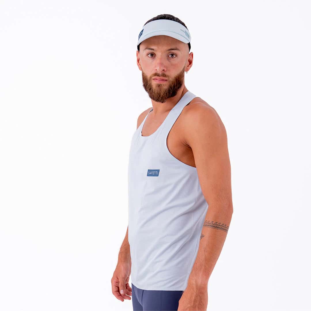 CAMISETA RUNNING MANGA SISA LEVIT AZUL CLARO PARA HOMBRE - miniatura 3