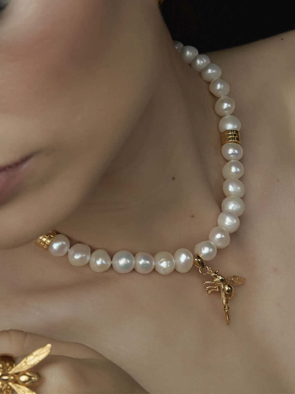 Collar de perlas dije hormiga culona - miniatura 1