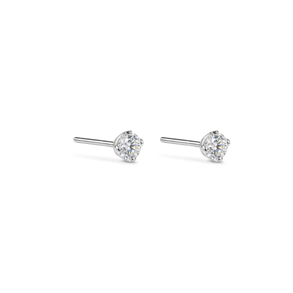 SILVER FACET DIAMOND | TOPOS CON DIAMANTE EN PLATA LEY 925