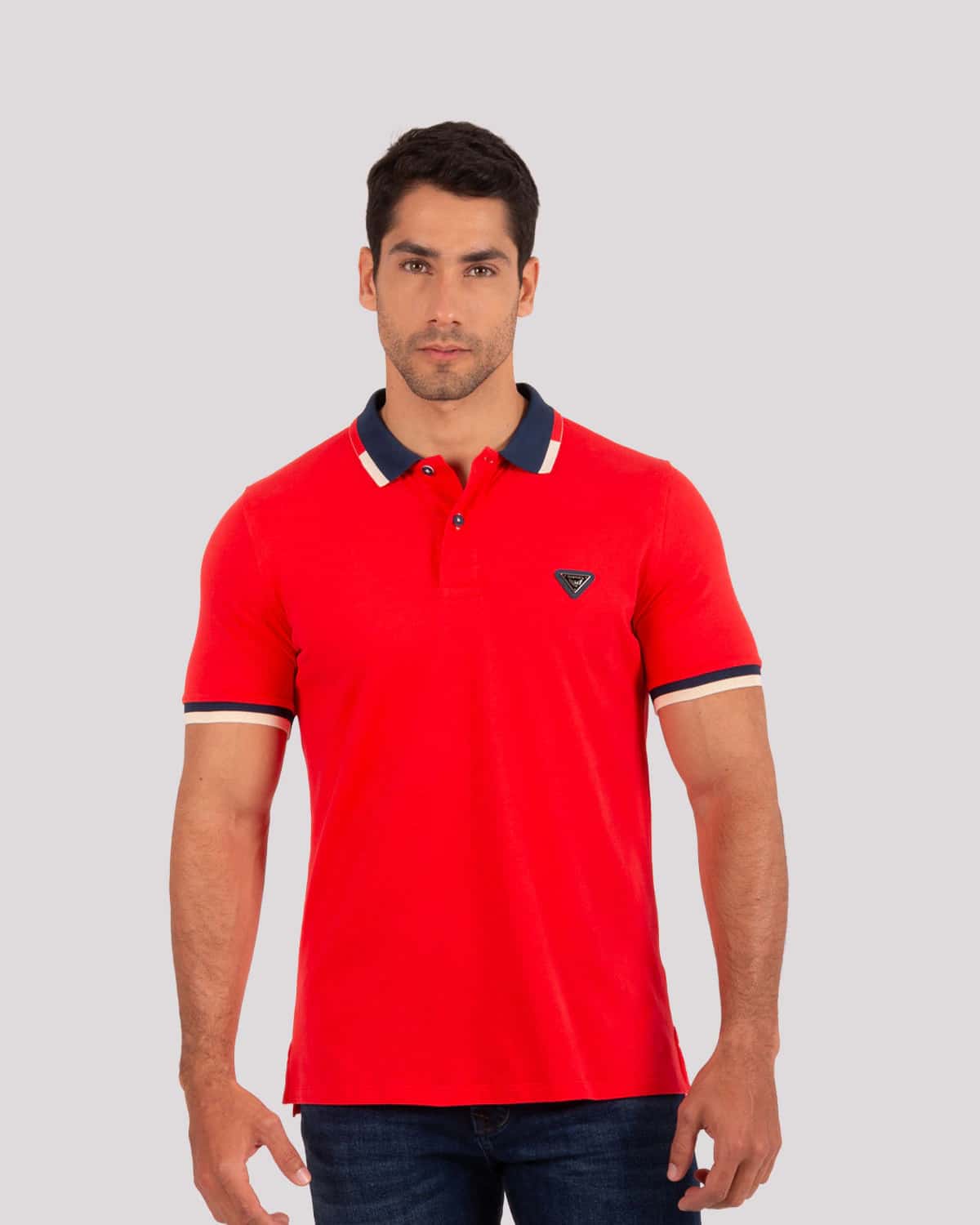 Polo salmon para hombre