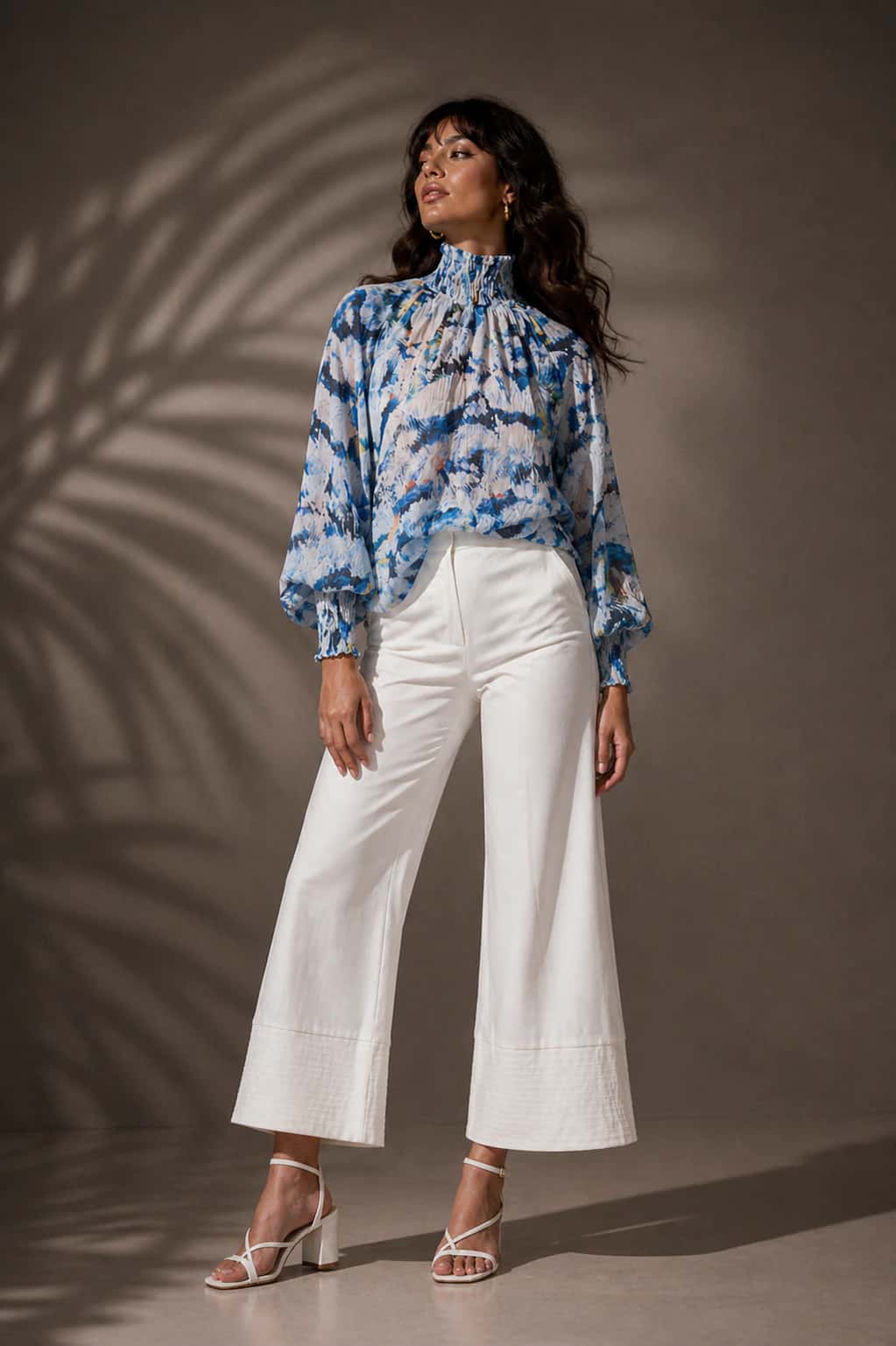 Blusa Brestel Plumas Azul - miniatura 4