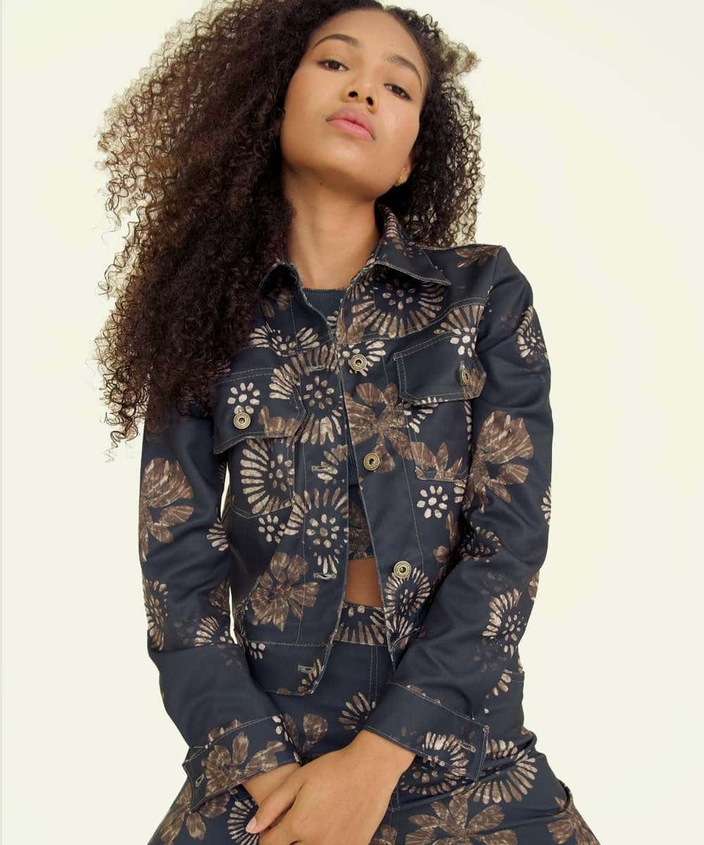 Classic Jacket in Gritty Blossom