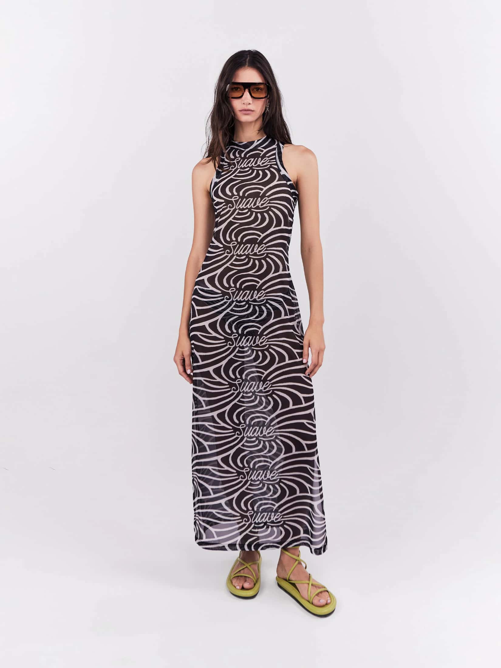 Mesh Dress Suave - Negro
