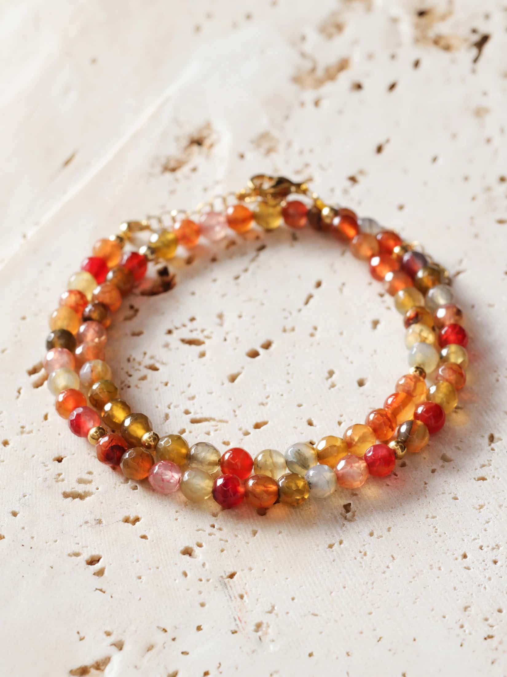 Collar Agata Multicolor 6mm