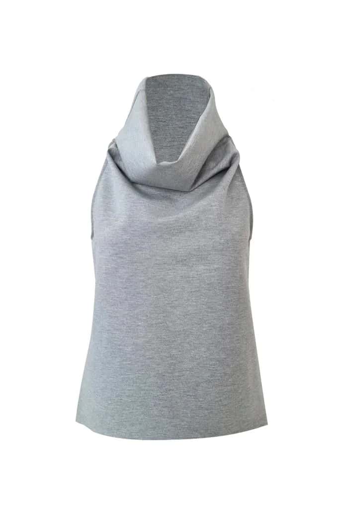 Blusa Noche de Lirios Gris jaspe