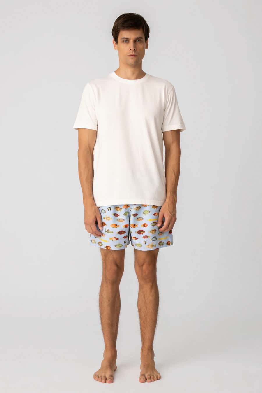 Men's cotton t-shirt white nemo