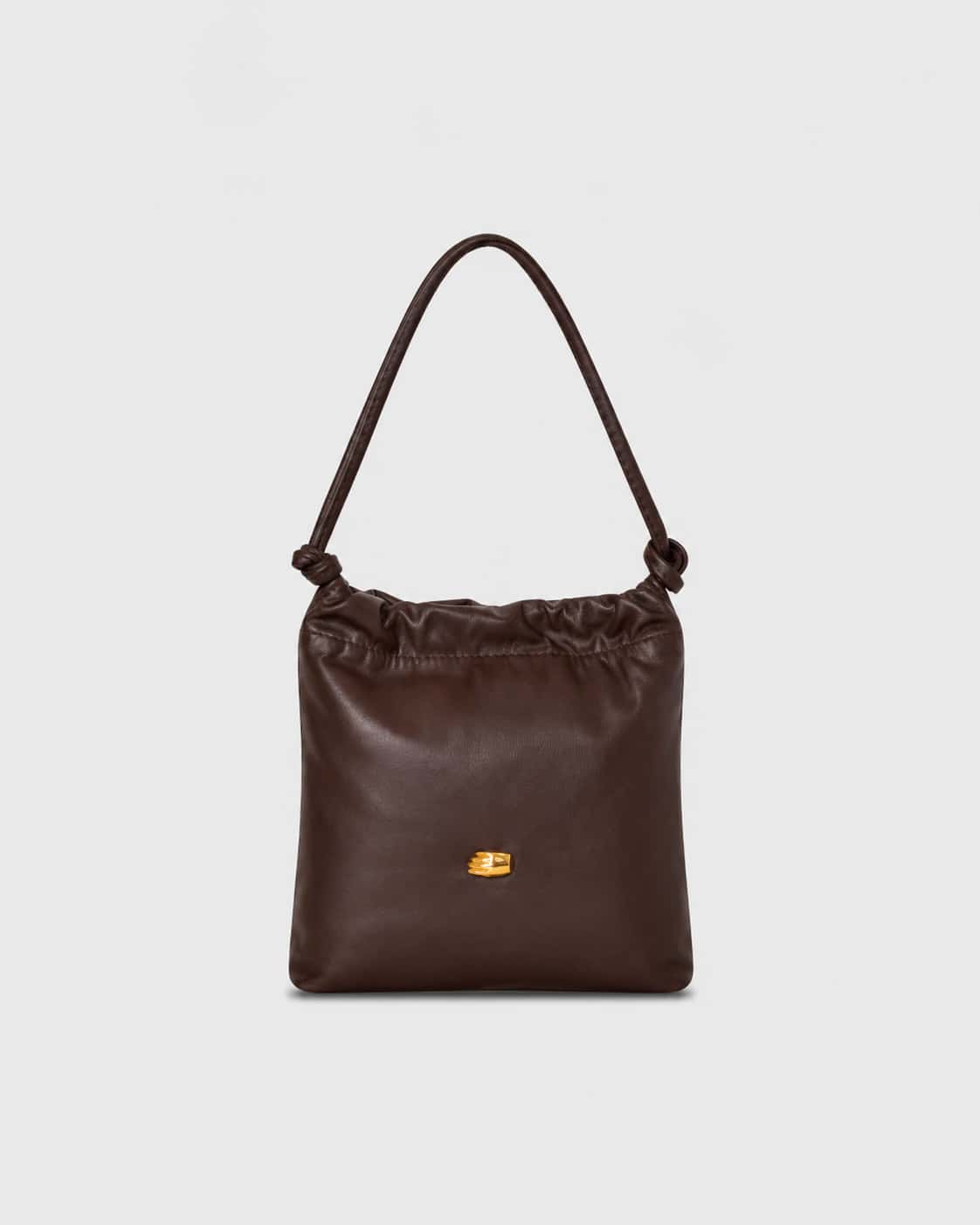 Le Sac Petite Chocolate Leather Bag