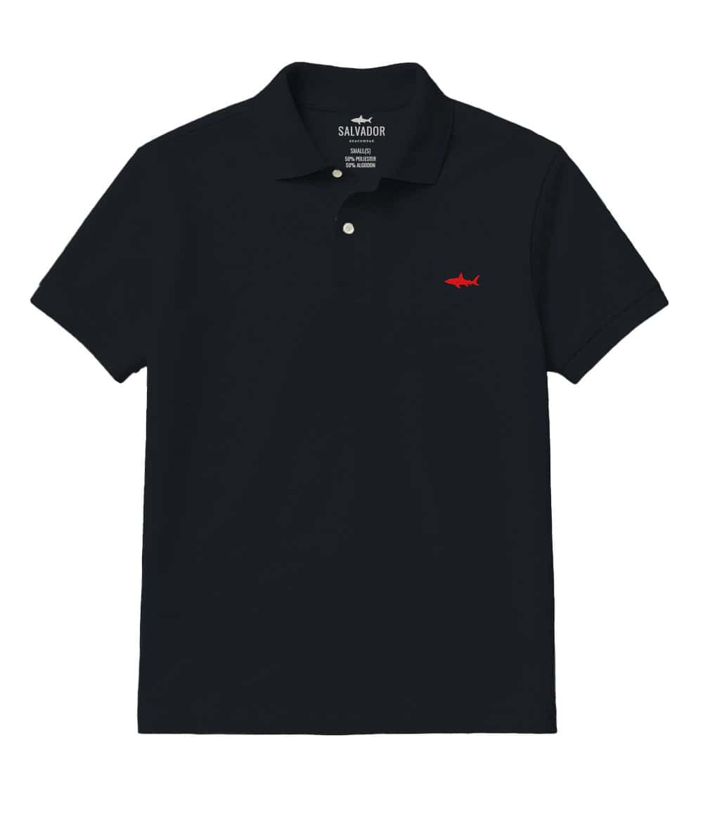 CAMISETA POLO NEGRA