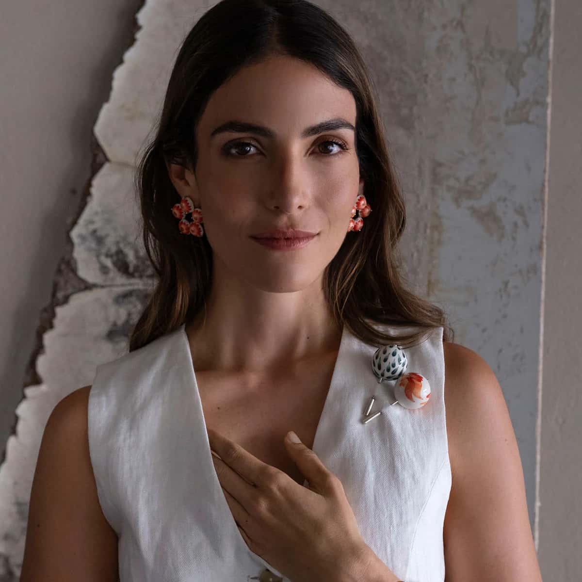 BROCHE ESFERA PETALOS