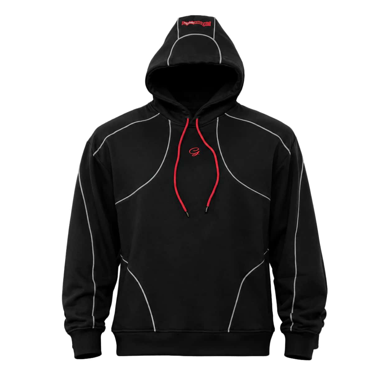 Hoodie Negro Reflectivo
