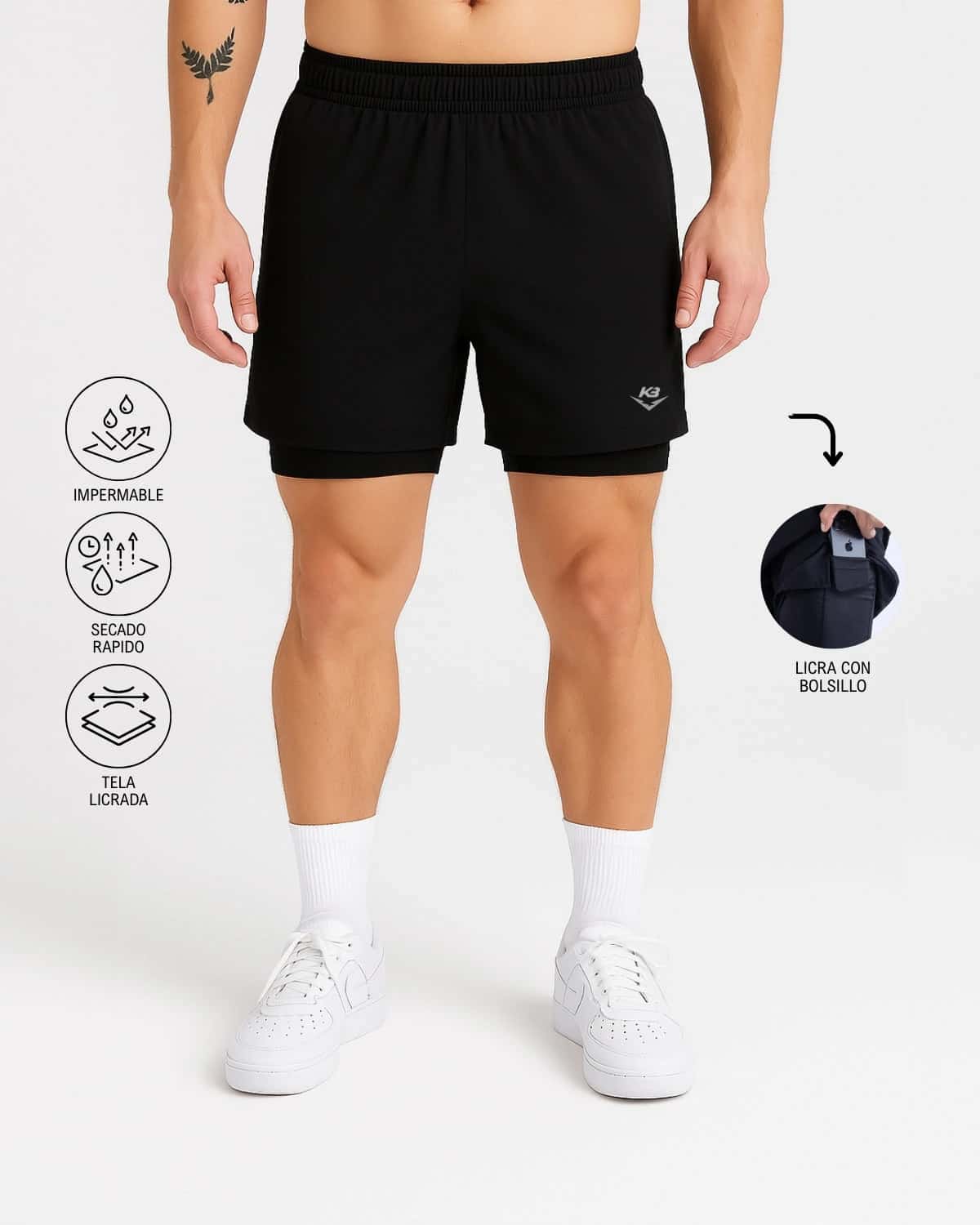 Pantaloneta Con Licra Kaybu Mode I KBMEN RF.407