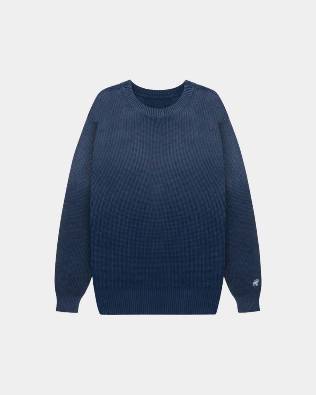 DOPAMINE BLUE KNIT CREWNECK